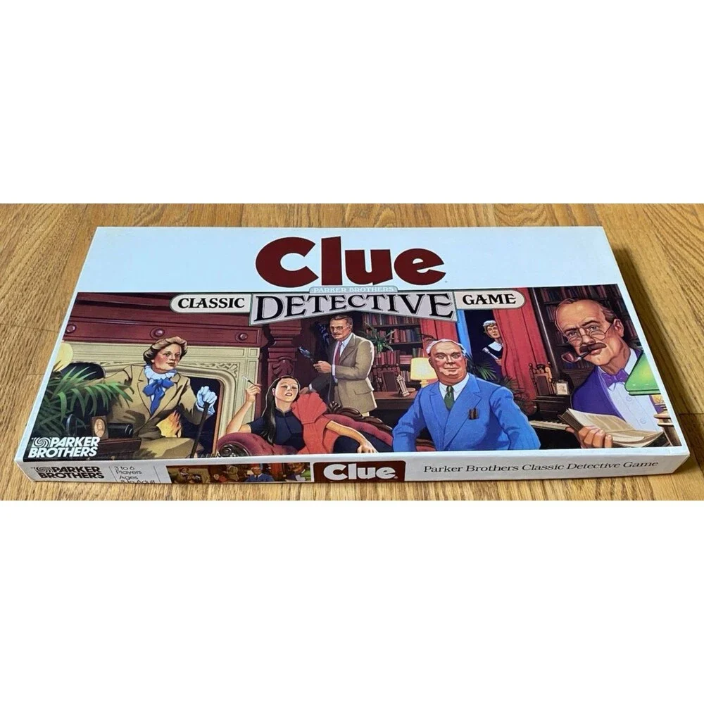 Vintage Clue Classic Detective Family Board Game 1986 #0045 NEW Parker Brothers